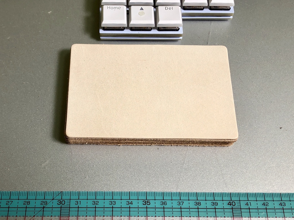 ③本革大きめパームレスト③(レザーパームレスト) 半キット 2つ 105x70 Ver2.0.0
