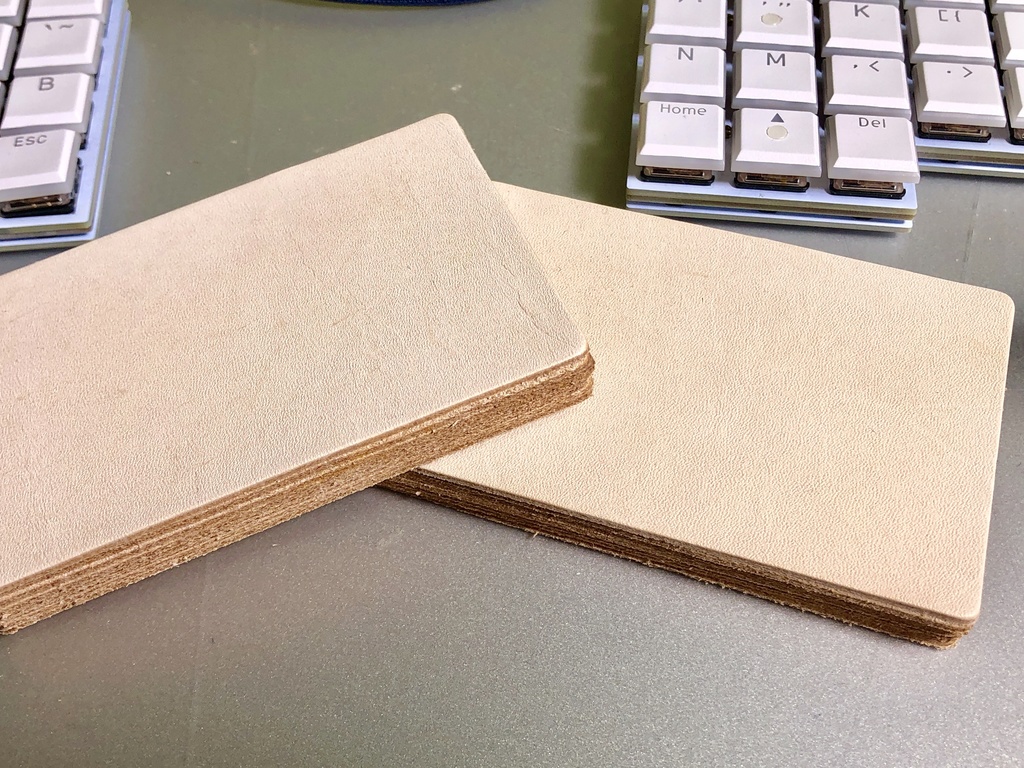 ③本革大きめパームレスト③(レザーパームレスト) 半キット 2つ 105x70 Ver2.0.0