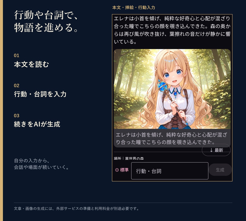 【Android専用】作ったキャラと、挿絵つきの物語を楽しむAIアプリ|つづりえ