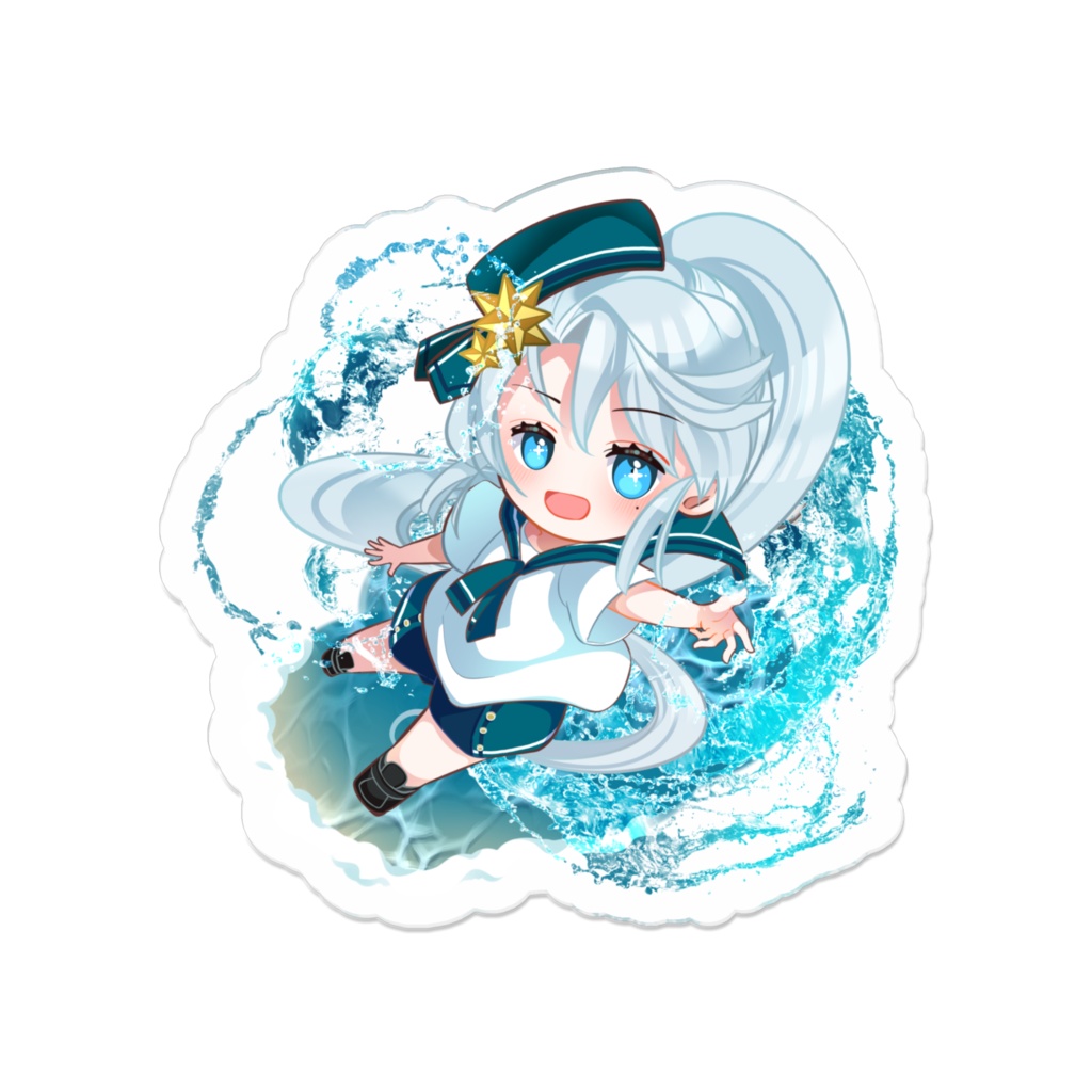 【夜宮碧星】アクリルバッジ(マリン)