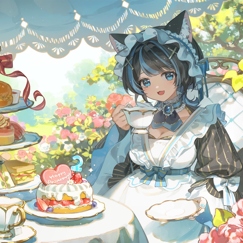 【受注生産】お茶会アクリルブロック【デビュー2周年】