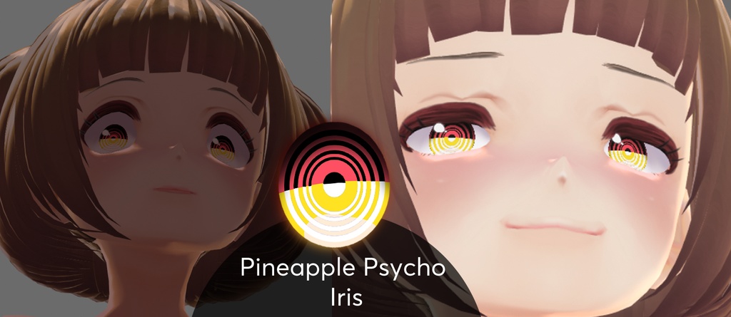 Pineapple Psycho Iris II Vroid Texture