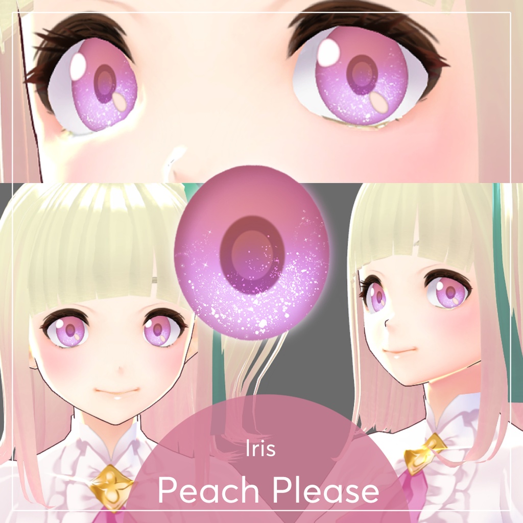 Peach Please Iris ll Vroid Texture