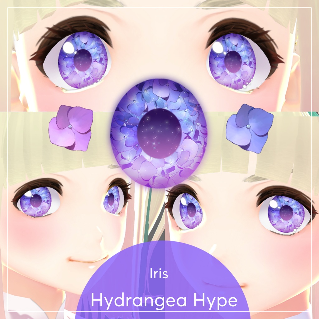 Hydrangea Hype Iris ll VRoid Texture