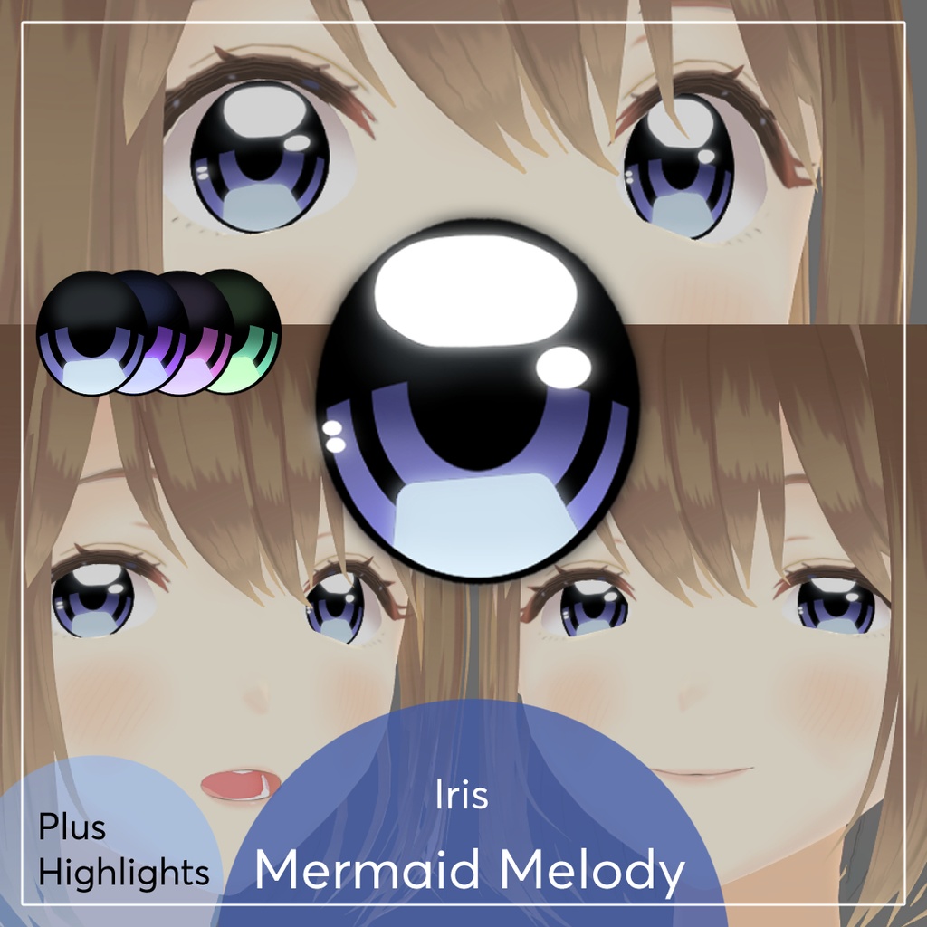 Mermaid Melody Iris ll VRoid Texture