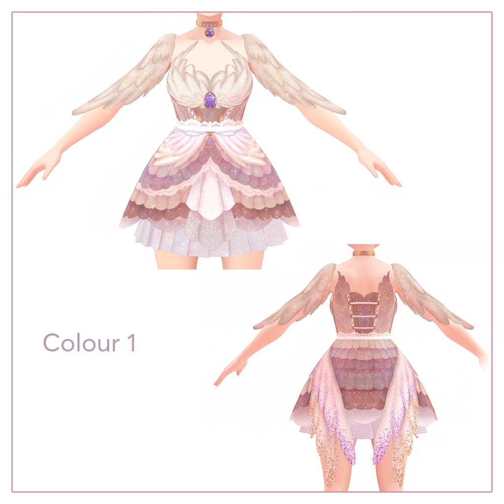 Swanlake Song Dress ll VRoid Texture