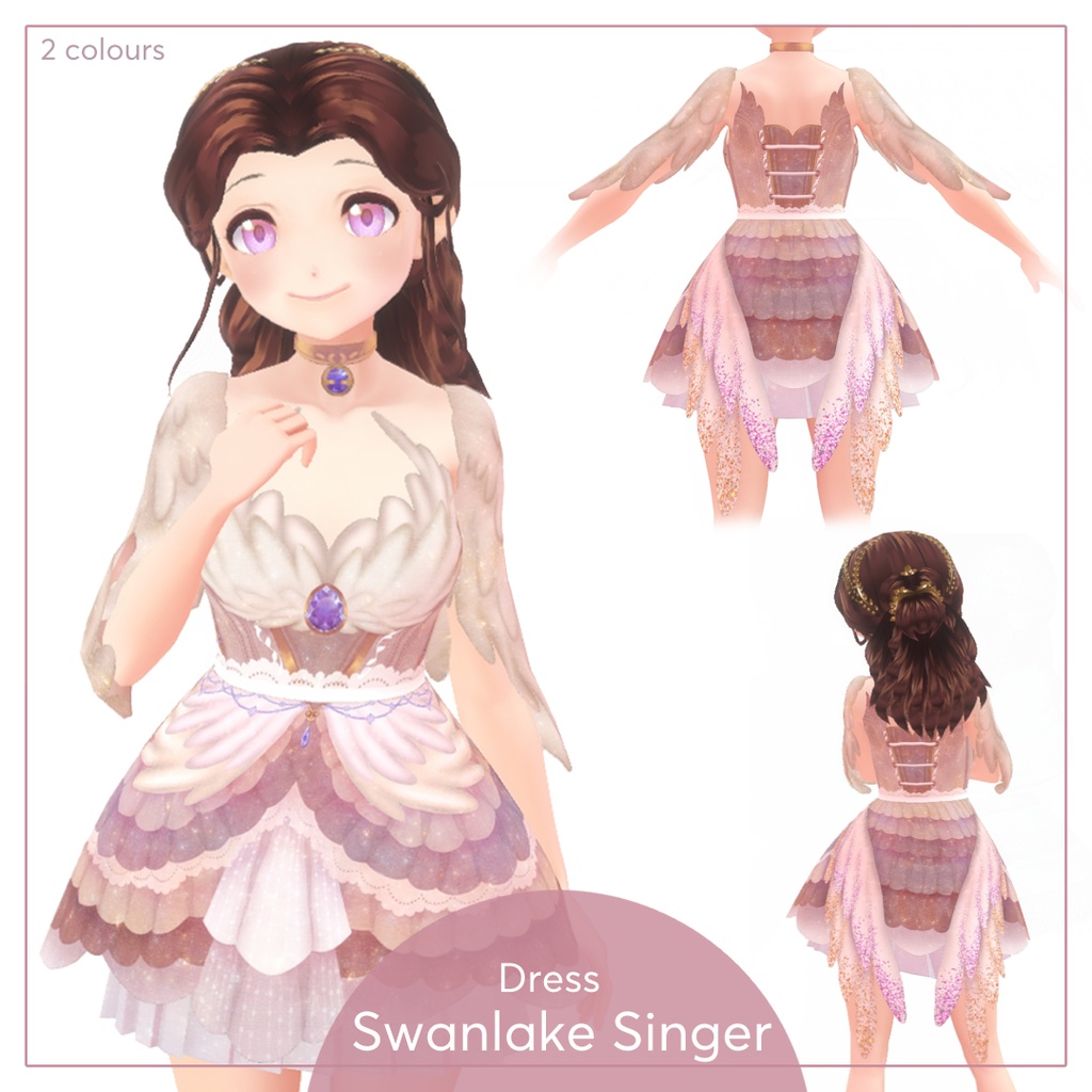 Swanlake Song Dress ll VRoid Texture