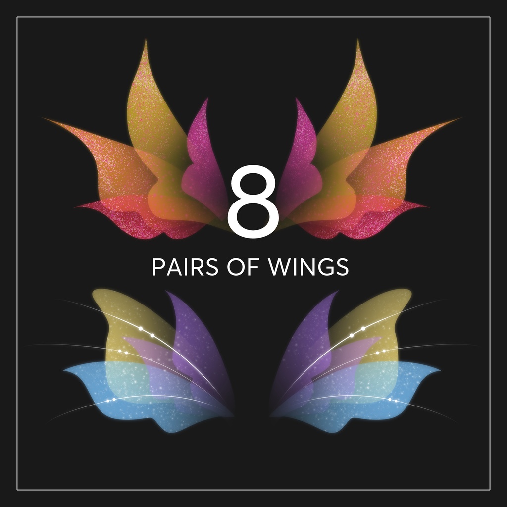 8 Pairs of Wings ll V-Tube Assets