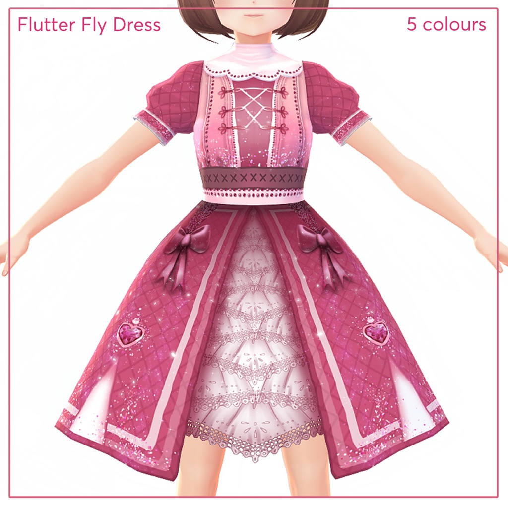 Flutter Fly Dress ll VRoid Texture