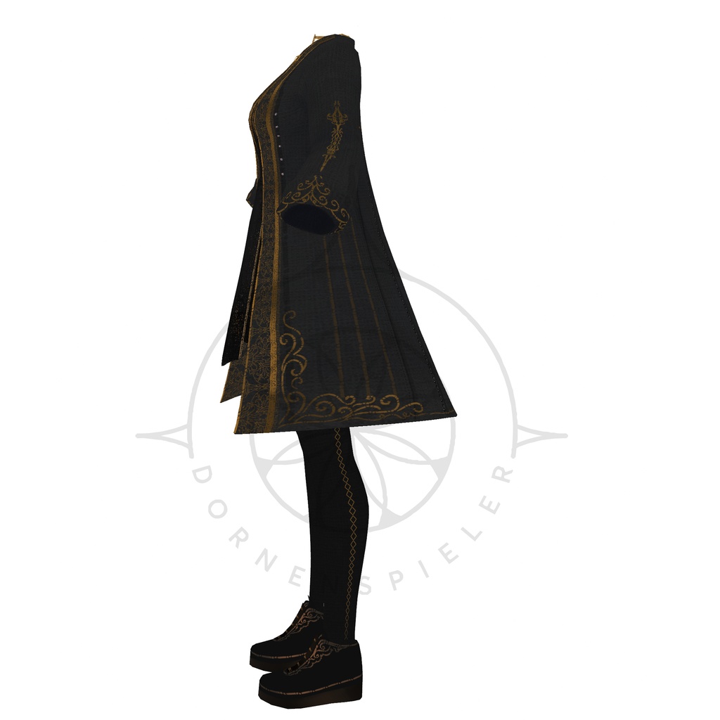 Dark Academia Dress ll VRoid Textures