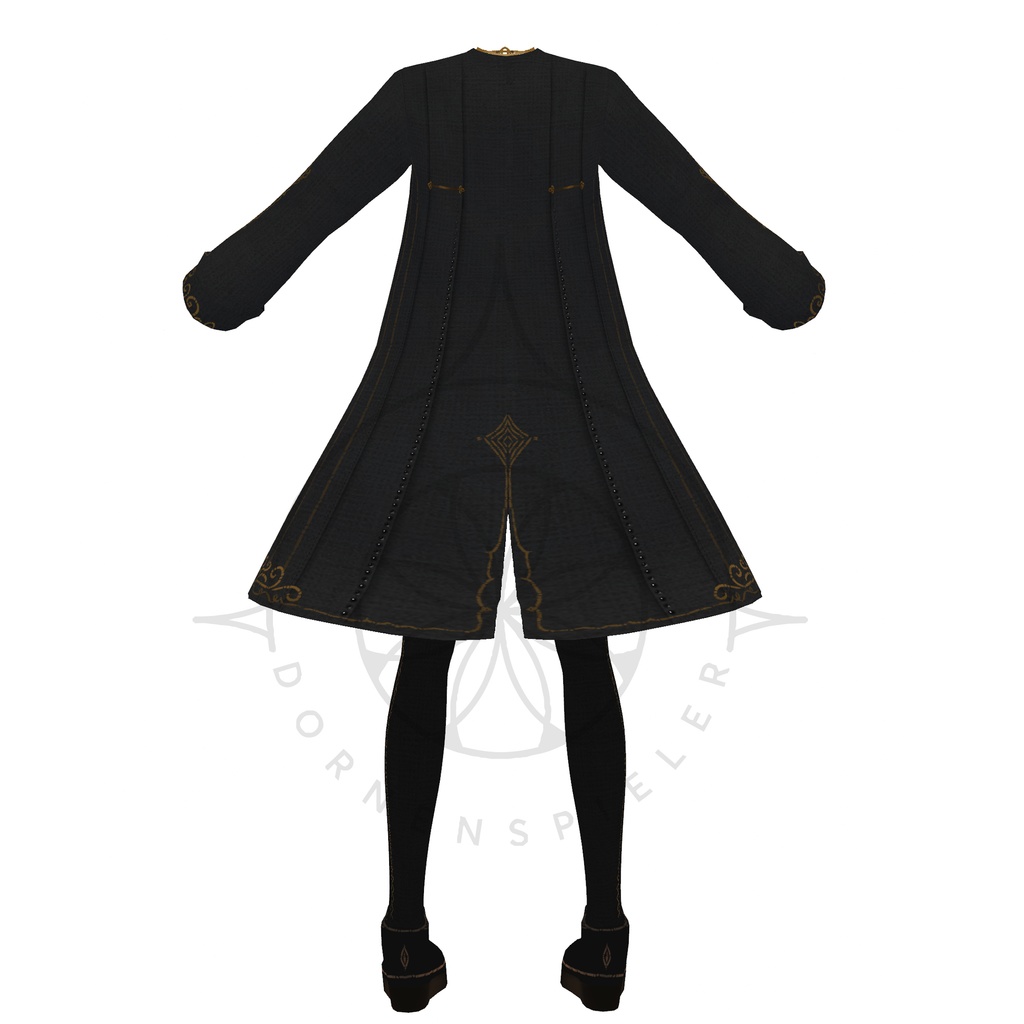 Dark Academia Dress ll VRoid Textures