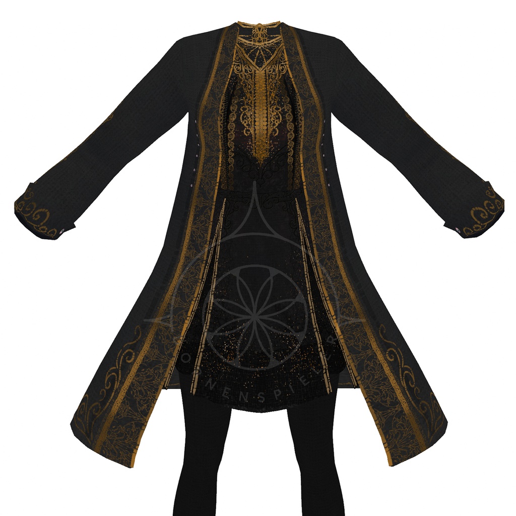 Dark Academia Dress ll VRoid Textures