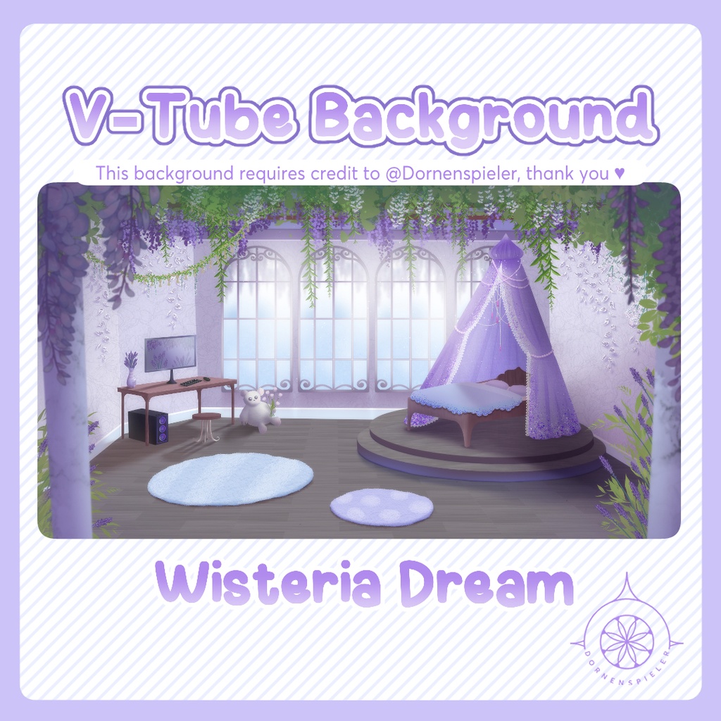 Wisteria Dream ll VTube Background