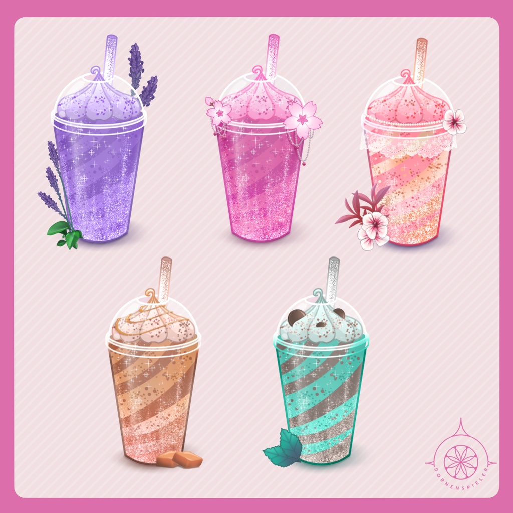 5 Cute Drinks II V-Tube Assets