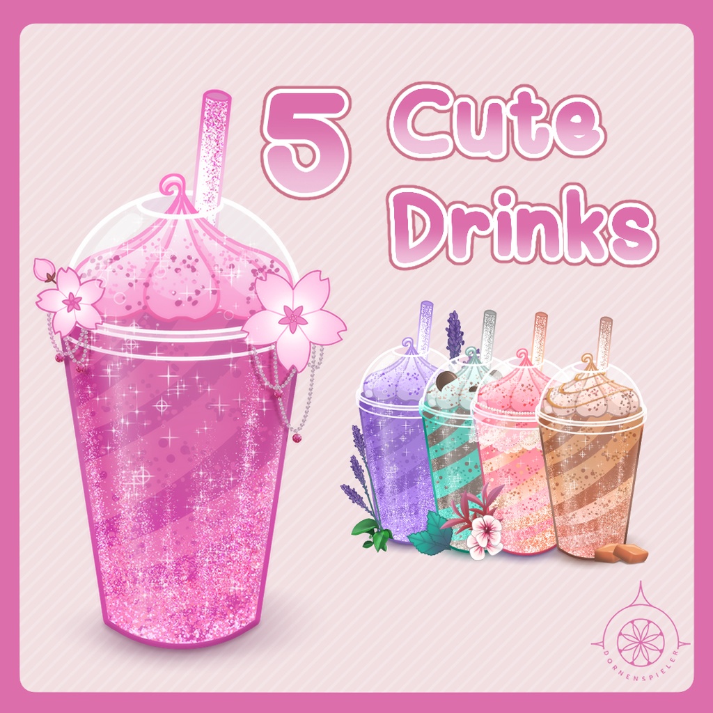 5 Cute Drinks II V-Tube Assets