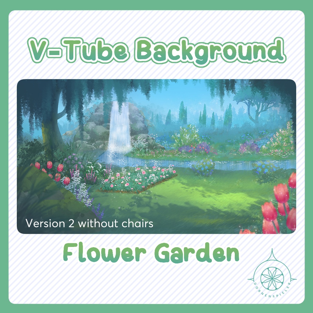 Flower Garden II VTube Background