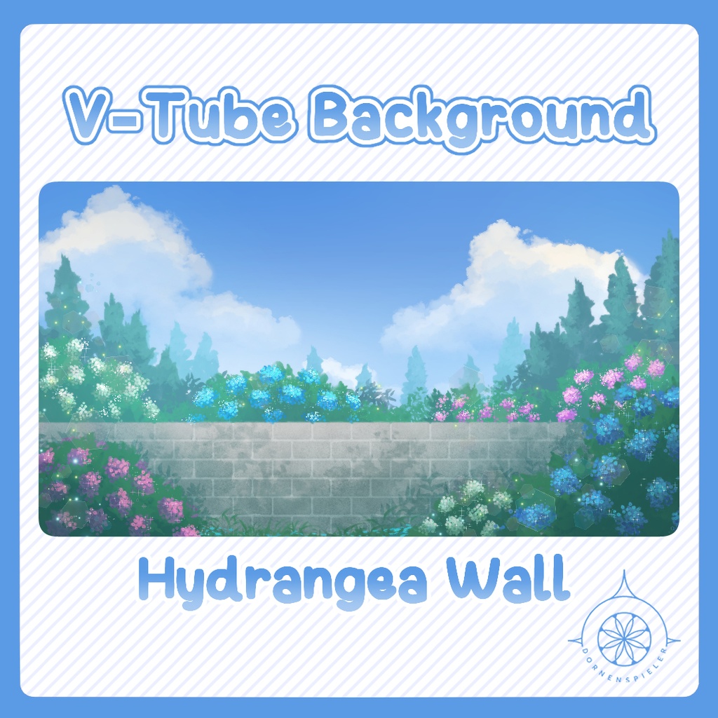 Hydrangea Wall II VTube Background