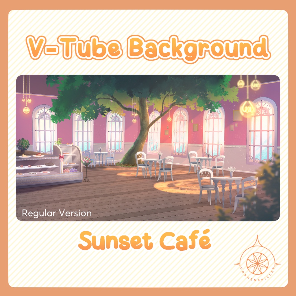 Sunset Café II VTube Background