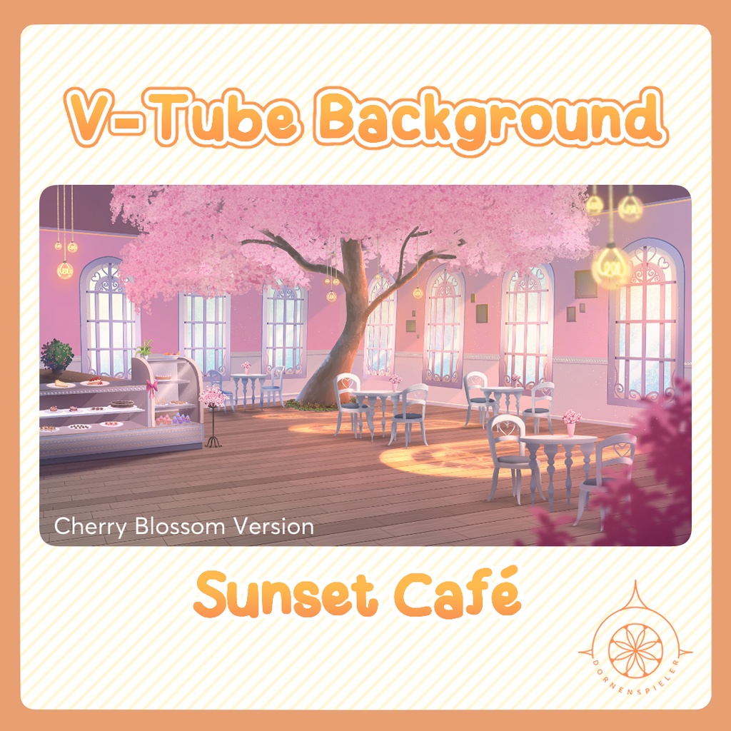 Sunset Café II VTube Background