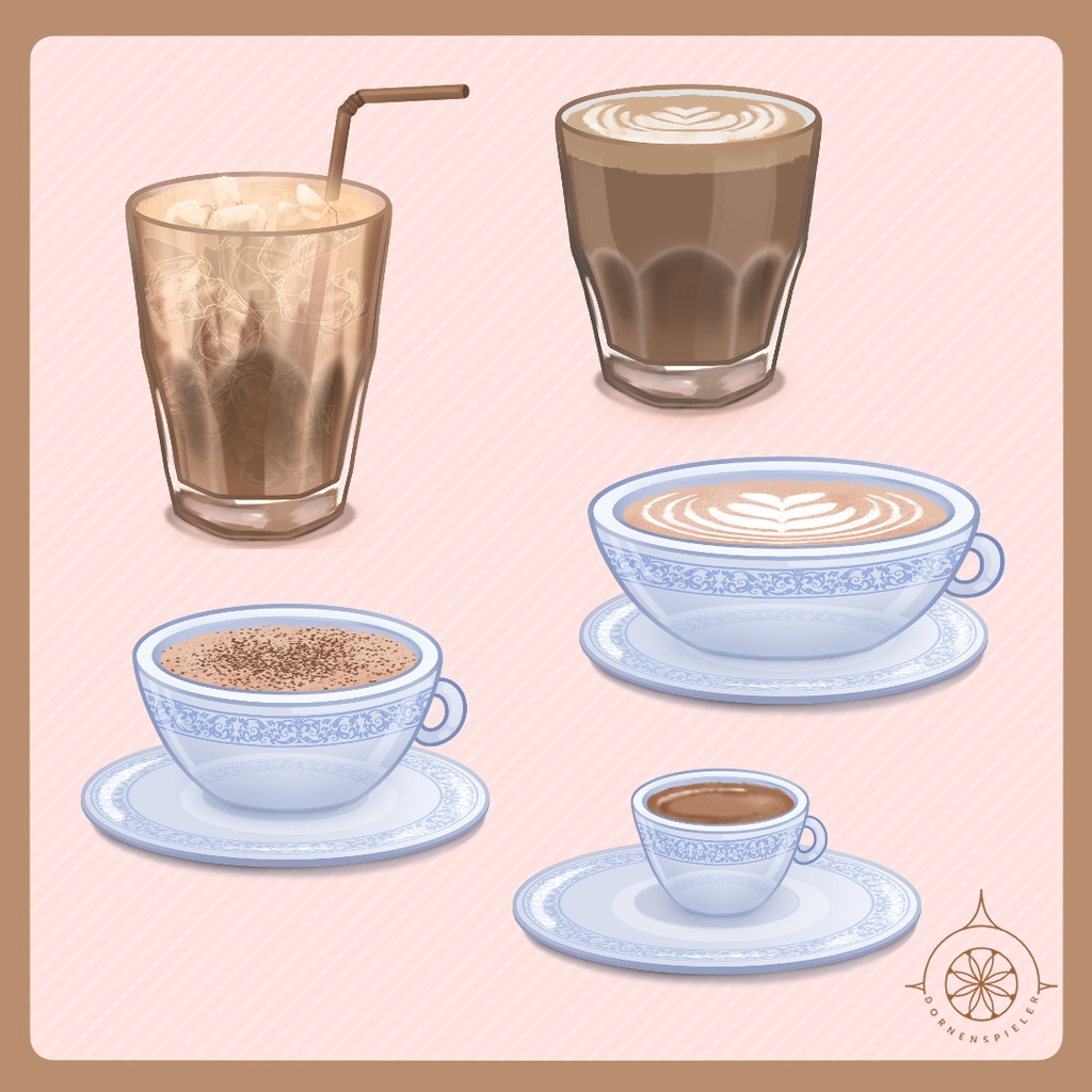 5 Coffee Drinks II V-Tube Assets