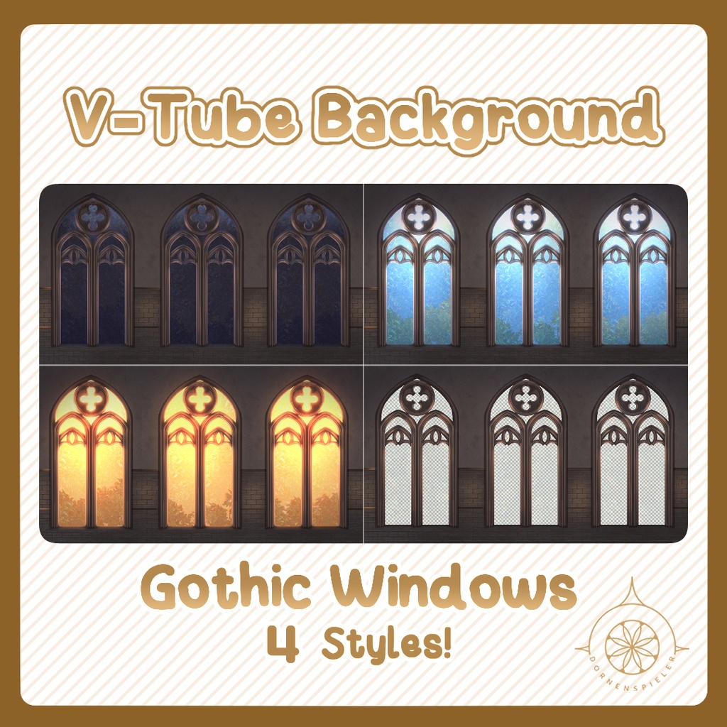 Gothic Windows II VTube Background