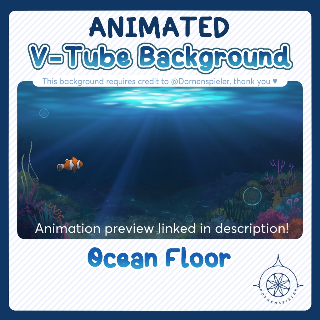 Ocean Floor II Animated VTube Background