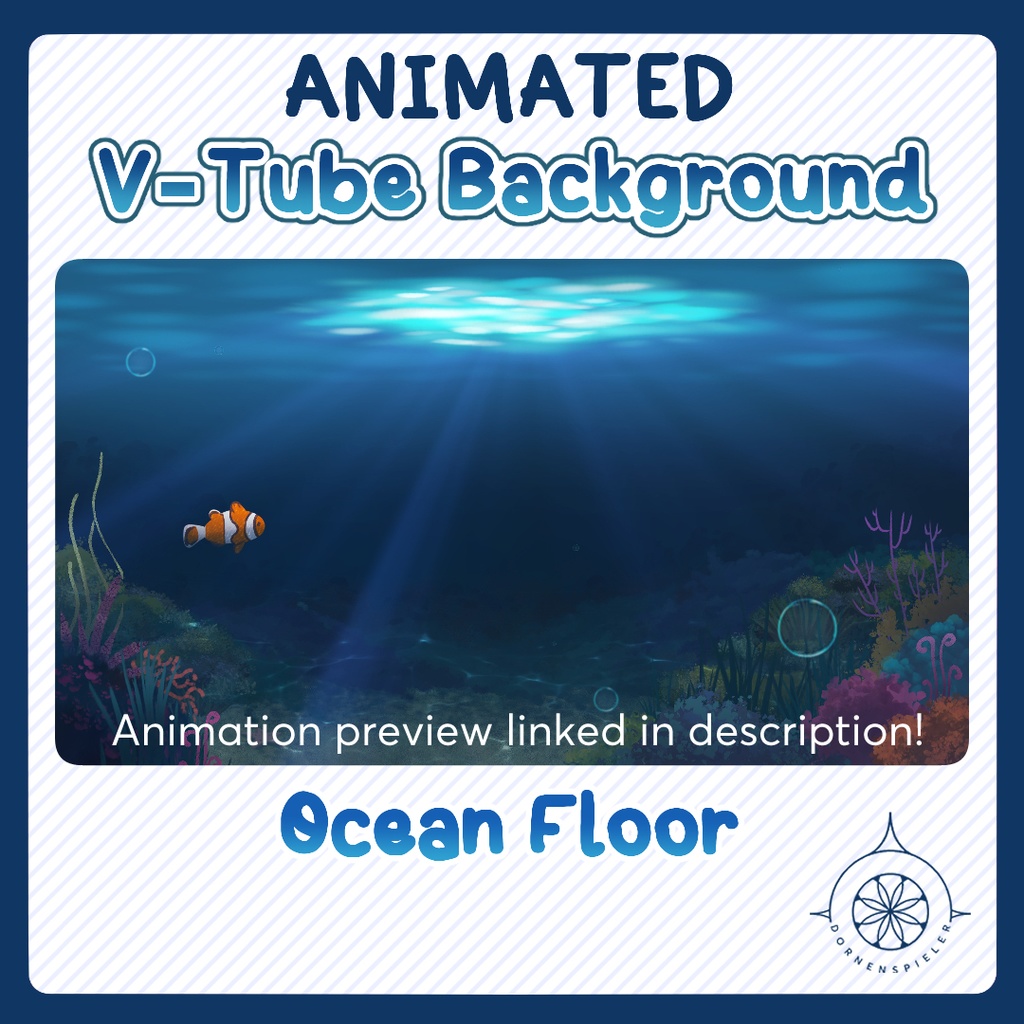 Ocean Floor II Animated VTube Background