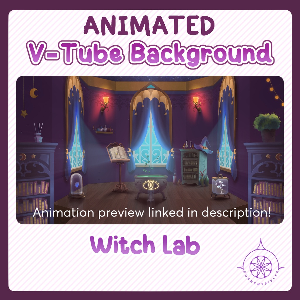 Witch Lab II Animated VTube Background