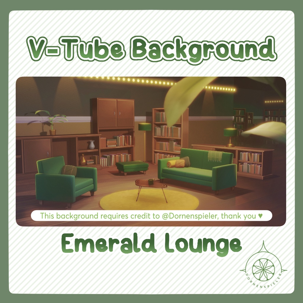 Emerald Lounge II VTube Background
