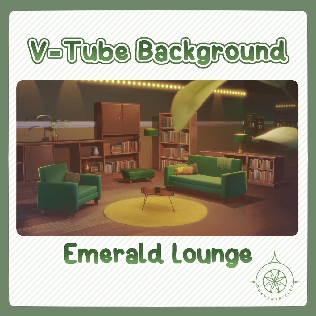 Emerald Lounge II VTube Background