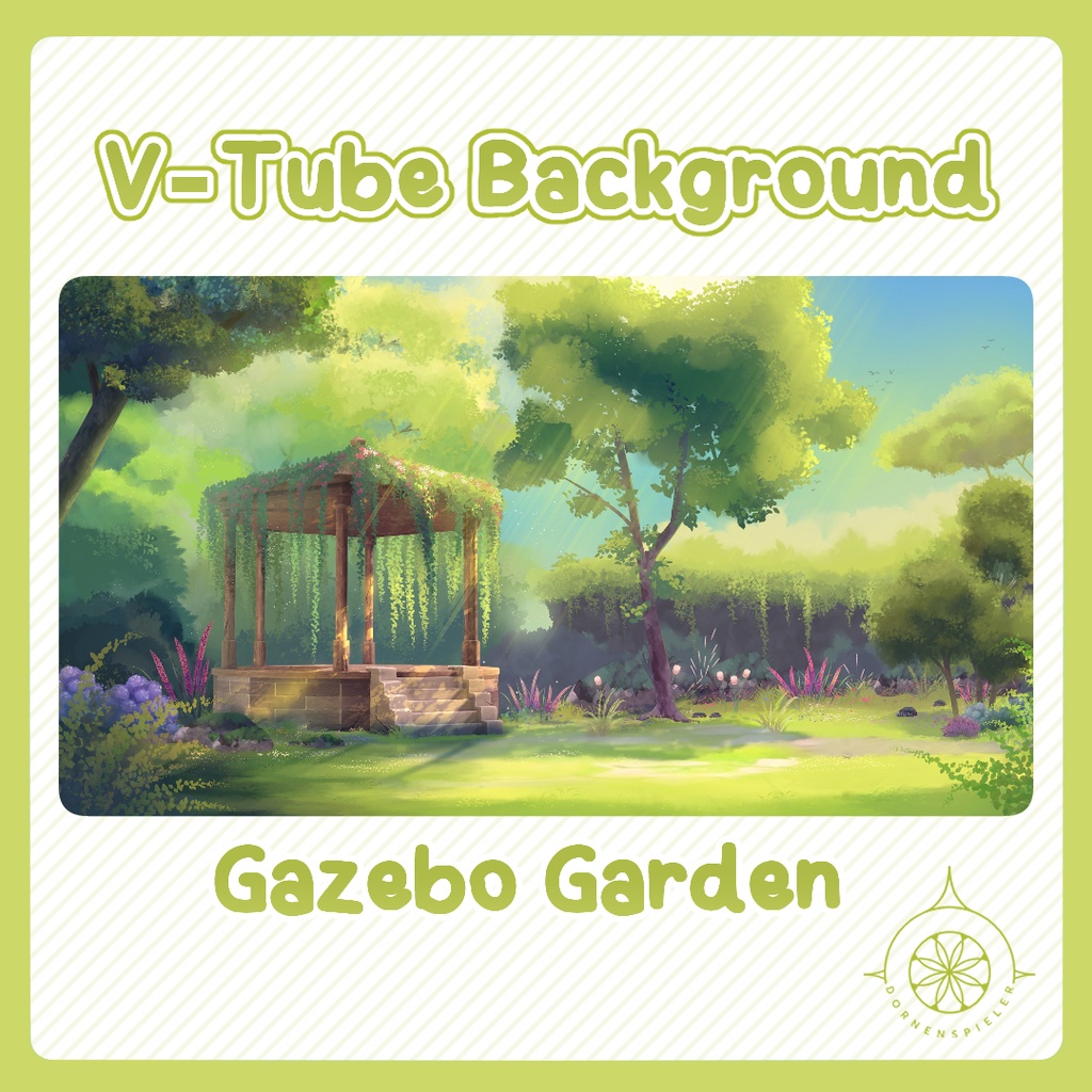 Gazebo Garden II VTube Background