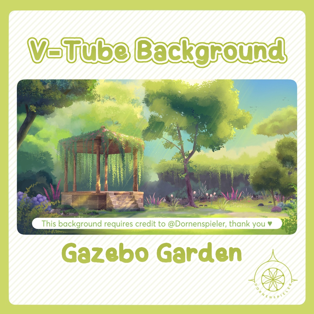Gazebo Garden II VTube Background