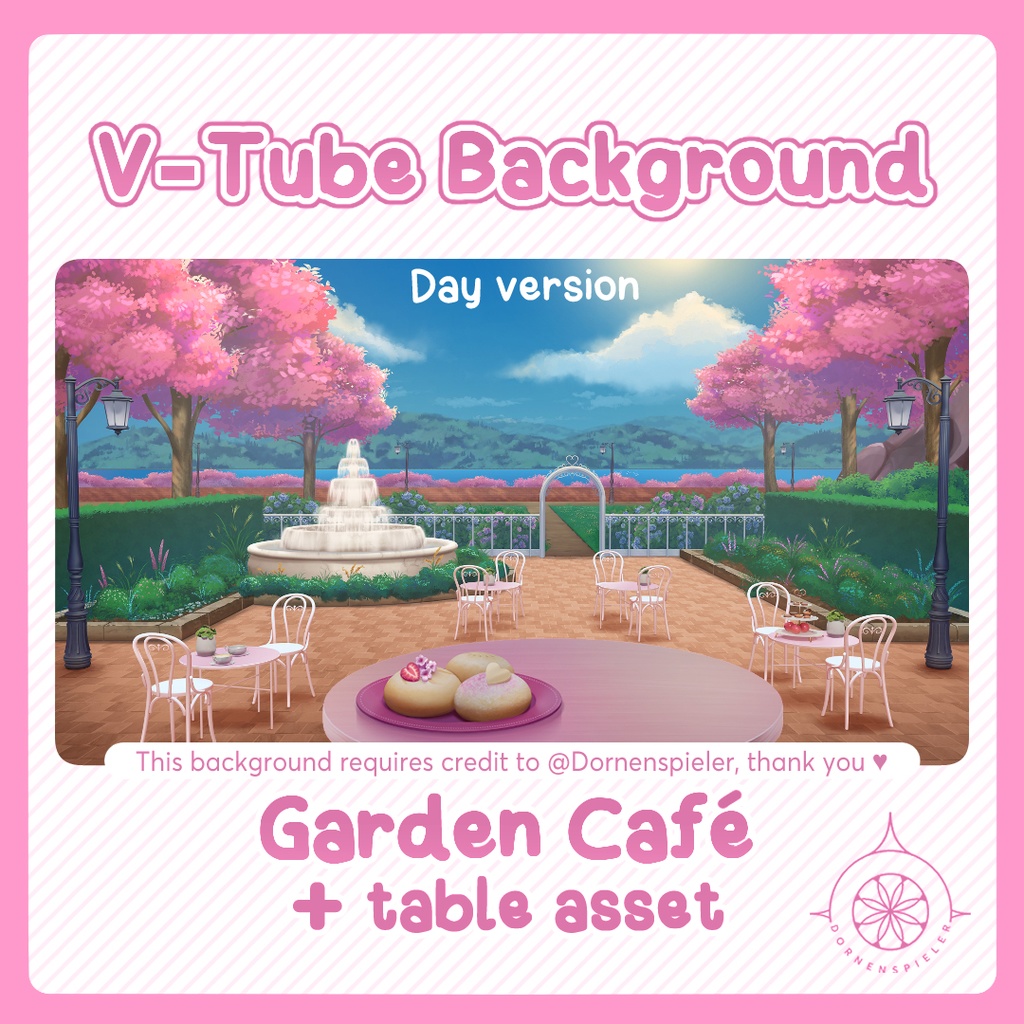 Garden Café II VTube Background
