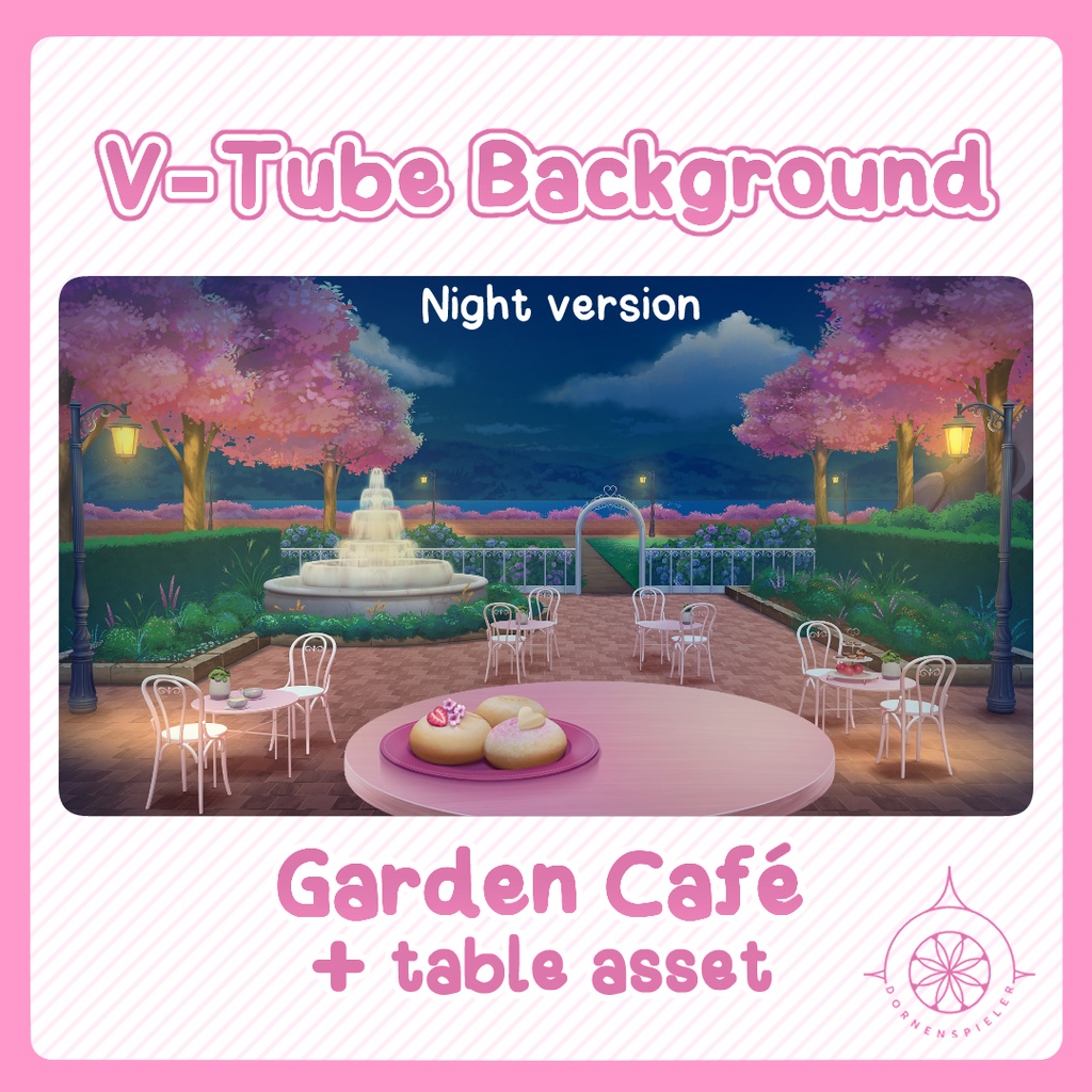 Garden Café II VTube Background