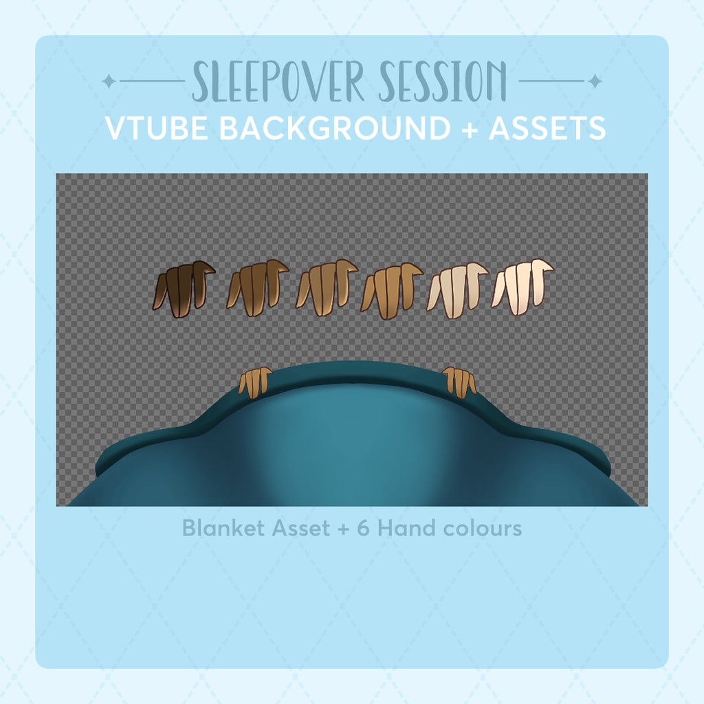 Sleepover Session II Animated Vtube Background