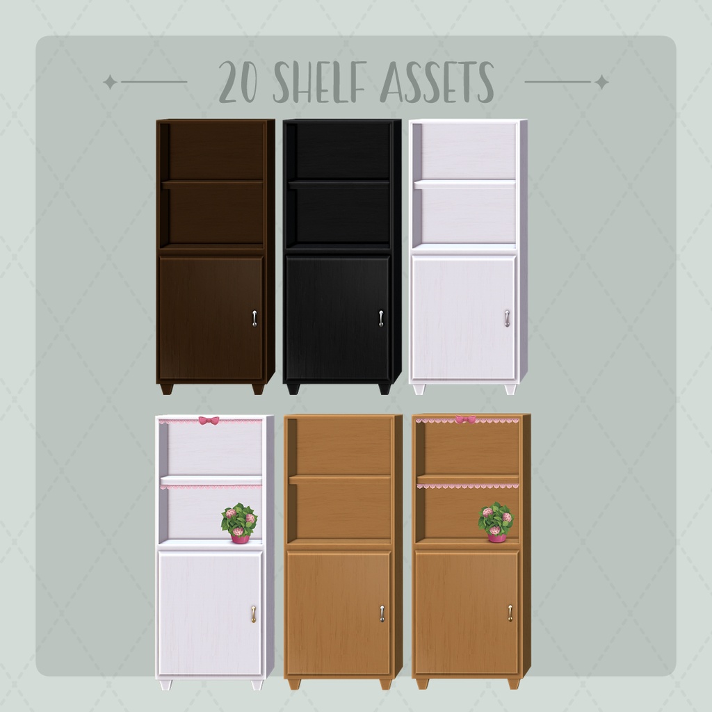20 Shelf Assets II VTube Assets