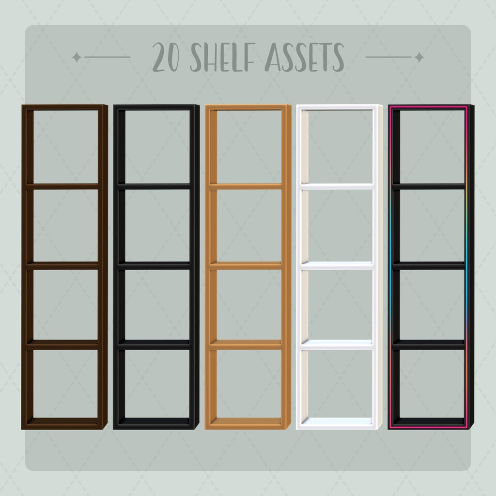 20 Shelf Assets II VTube Assets