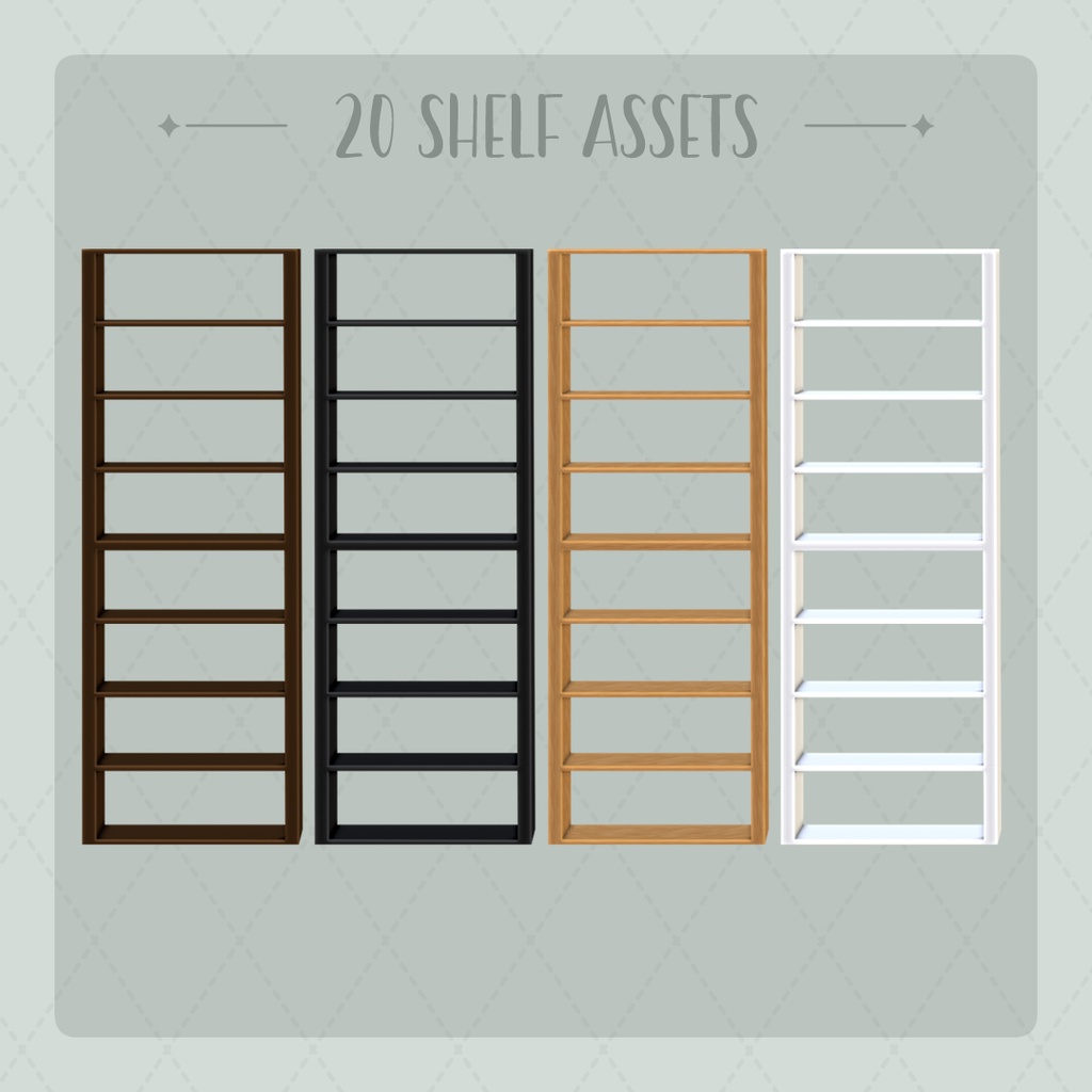 20 Shelf Assets II VTube Assets