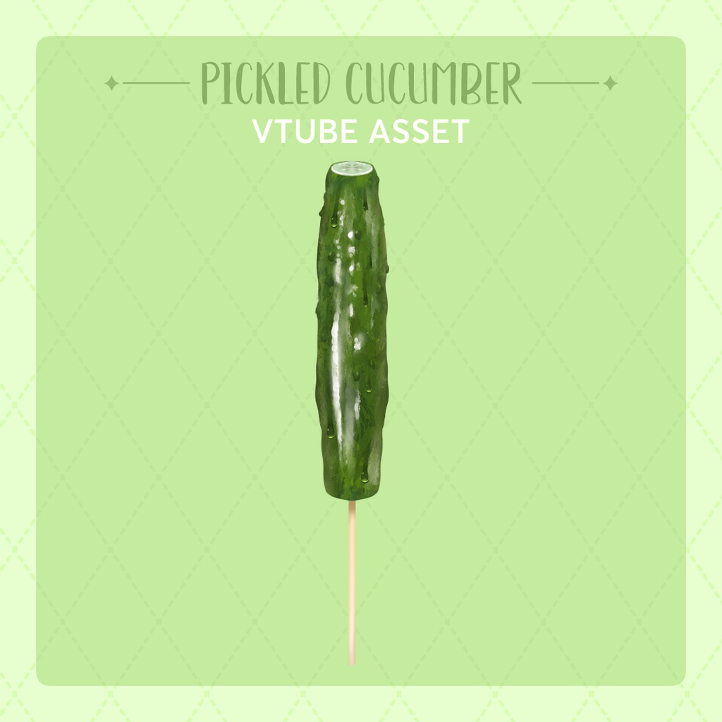 Pickled Cucumber きゅうり 浅漬け II Free VTube Asset