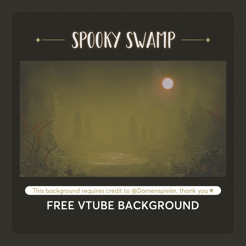 Spooky Swamp II Free VTube Background