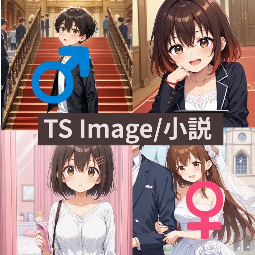 【小説・画像】TS婚活パーティ
