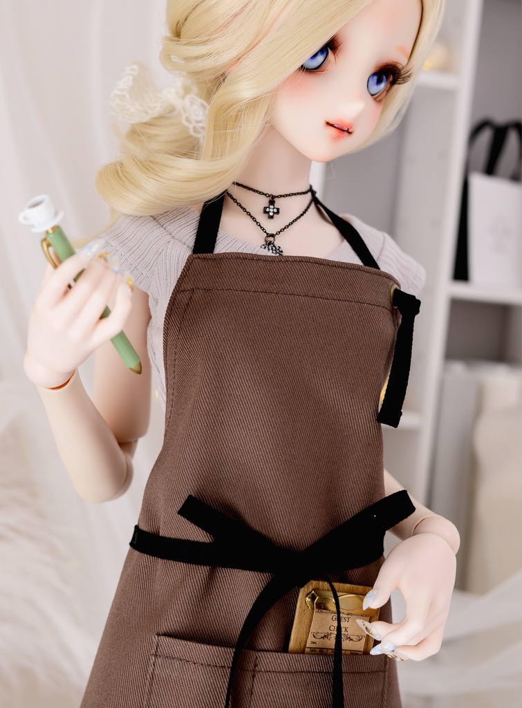 1/3カフェエプロン(単)