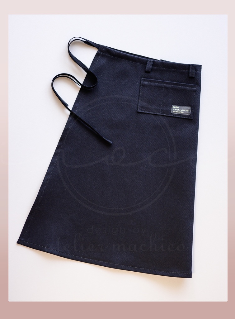 1/3サイズ　ソムリエエプロン(ブラックのみ)