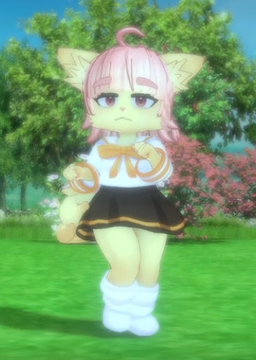 VRC Cream Furry Avatar