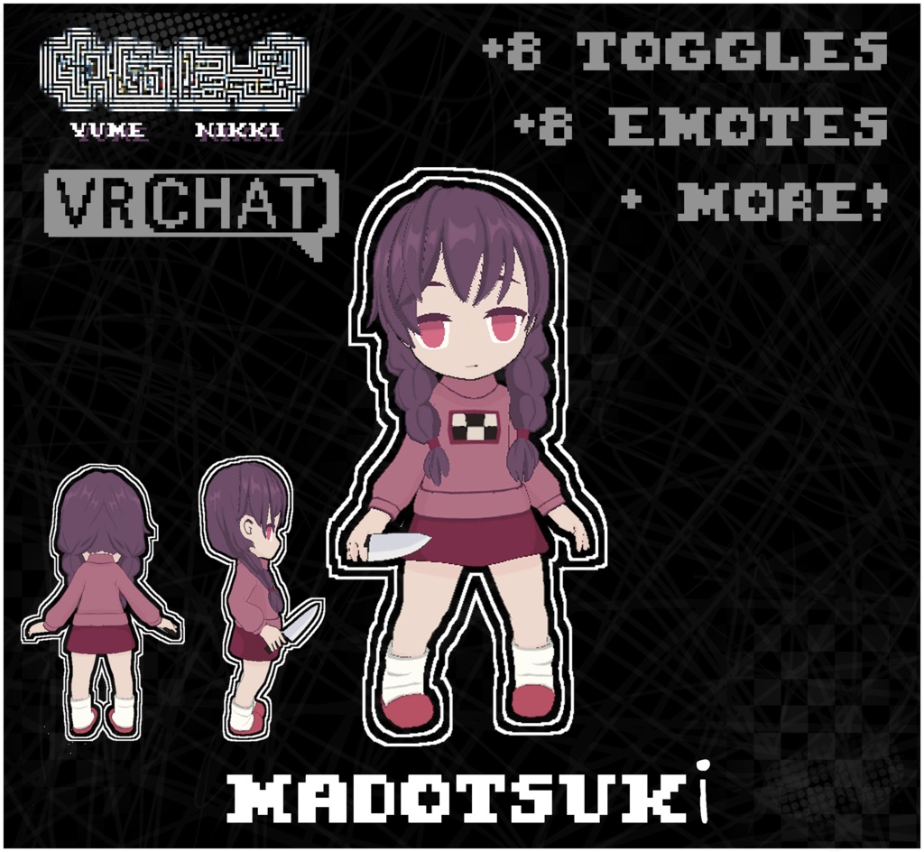 Madotsuki [VRC Avatar] Yume Nikki