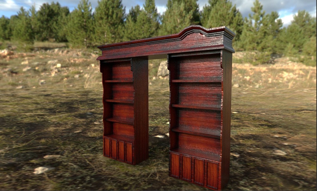 3dモデル　本棚