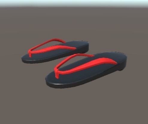 【VRchat想定】3Dモデル　下駄