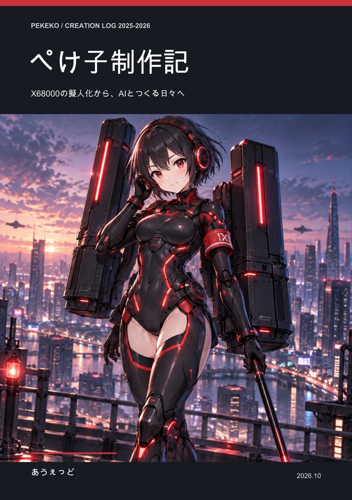 【無料・任意カンパ】ぺけ子制作記 - X68000の擬人化から、AIとつくる日々へ【PDF・マッハ新書】