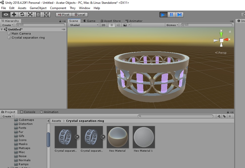 Crystal separation ring