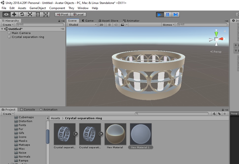 Crystal separation ring